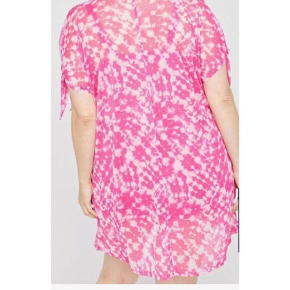 TIE-DYE BREEZE SWIM COVER-UP PLUS SIZE 0X NWT - Picture 2 of 3